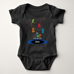 Colourful Trampoline Park Jump Kids Birthday Party Baby Bodysuit