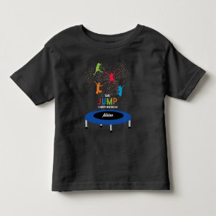 Colourful Trampoline Park Jump Kids Birthday Party Toddler T-Shirt