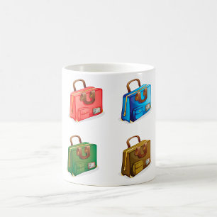 Colourful Travel Briefcase Collection Coffee Mug