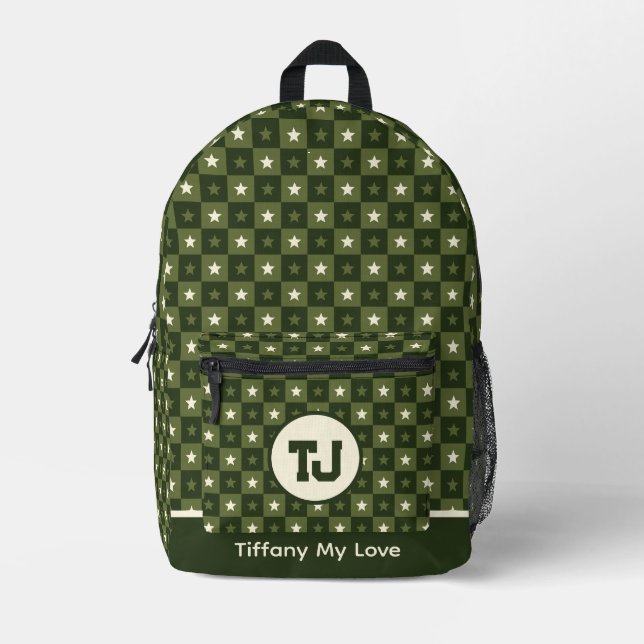 Colourful Travel Preschool Retro Backpack (Front)