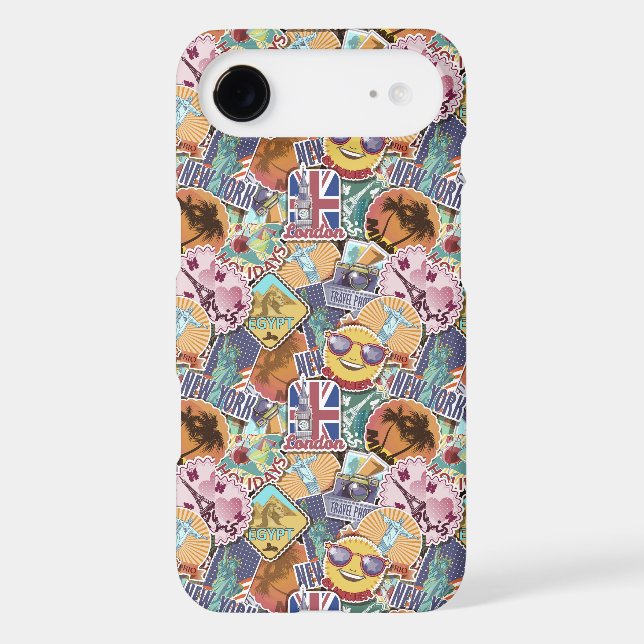 Colourful Travel Sticker Pattern Case-Mate Samsung Galaxy Case (Back)