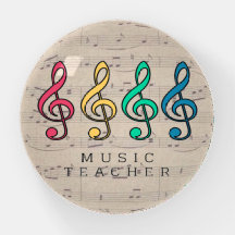 Colourful Treble Clef Music Teacher 