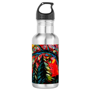 Colourful Tree And River Painting 532 Ml Water Bottle
