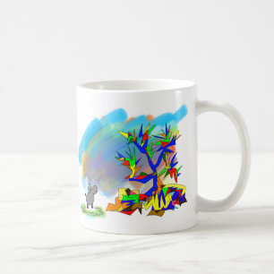 colourful tree coffee mug