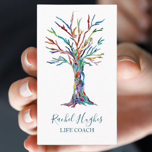 Colourful Tree Life Coach Business Card