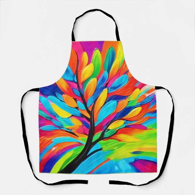 Colourful Tree of Dreams Apron (Front)