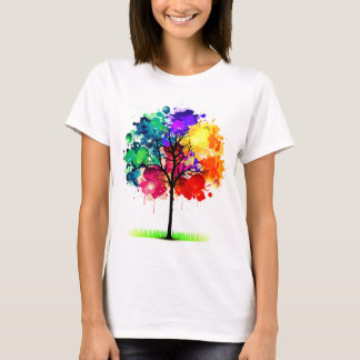 Colourful tree of life T-Shirt