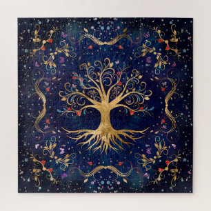 Colourful Tree of Life - Yggdrasil Jigsaw Puzzle