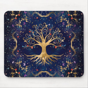 Colourful Tree of Life - Yggdrasil Mouse Mat