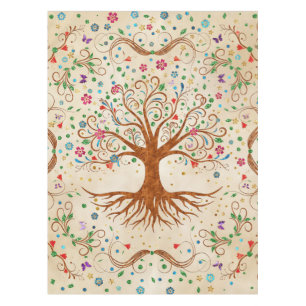 Colourful Tree of Life - Yggdrasil Tablecloth