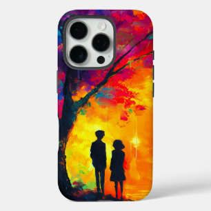 Colourful Tree of Love iPhone 16 Pro Case