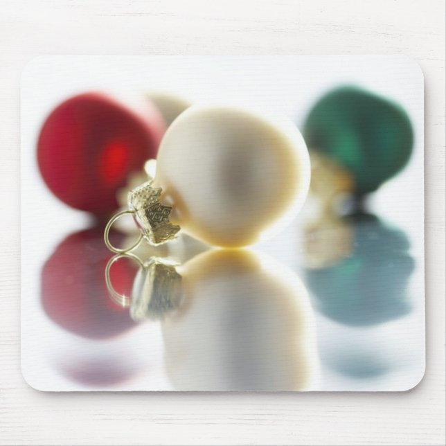 Colourful Tree Ornaments Mouse Mat (Front)