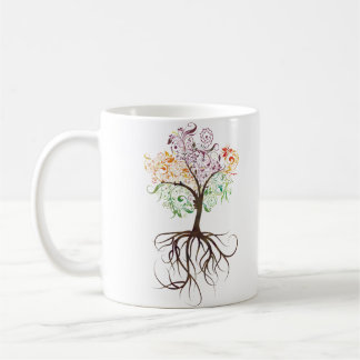 Colourful Tree With Roots Mug