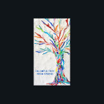 Colourful Tree Yoga Studio Canvas Print<br><div class="desc">Decorate your home or yoga studio with this attractive and colourful canvas print. Customise it with your name or that of your studio or business. The original design is a rainbow coloured tree of life made from tiny pieces of brightly coloured glass set in a pale grey grout. Original Mosaic...</div>