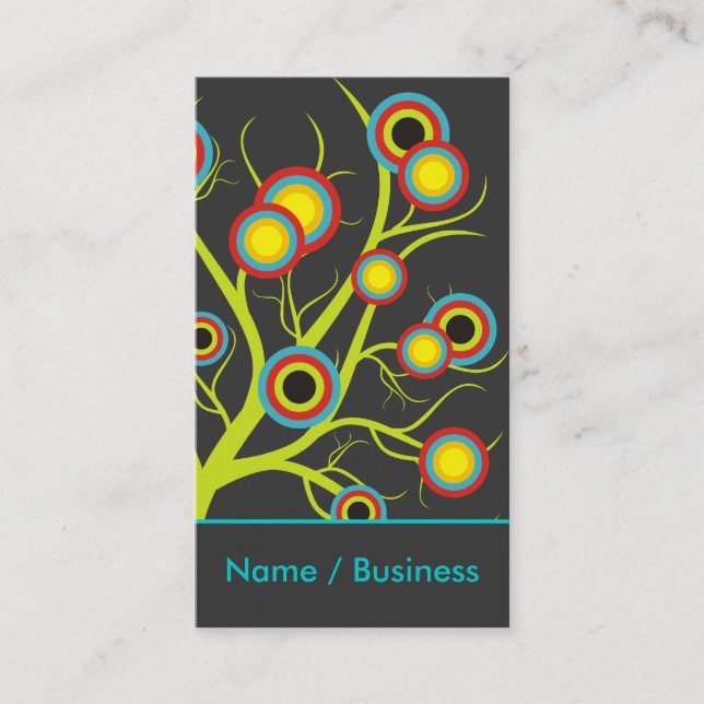 Colourful Trees  Business Cards. Business Card (Front)