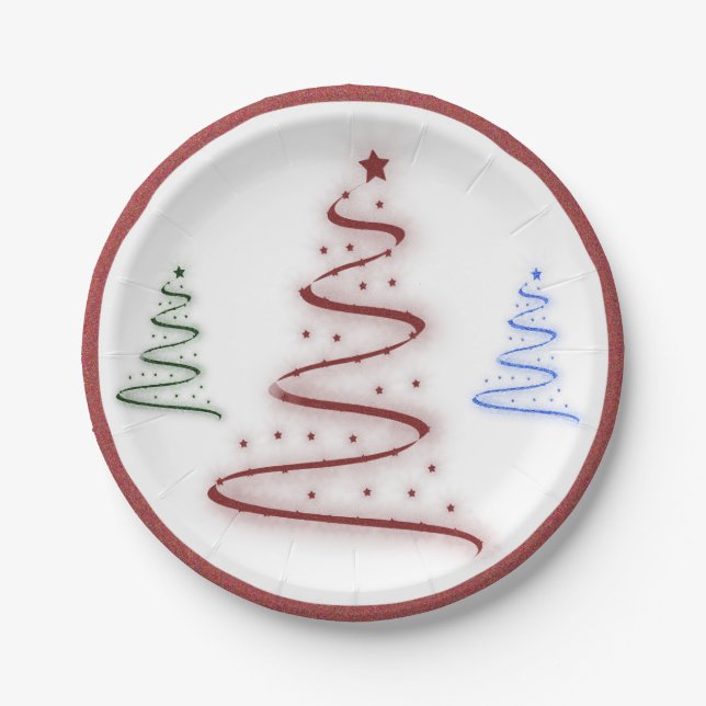 Colourful Trees- Paper Plate (Front)