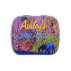 Colourful  Trees W / Horses : Teal blue Name