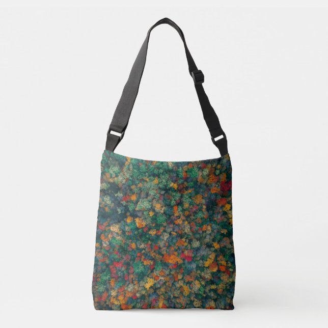 Colourful Treetops Crossbody Bag (Front)
