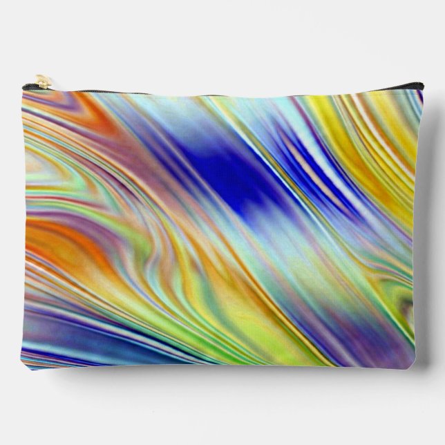 Colourful trendy classic makeup accessory pouch (Front)