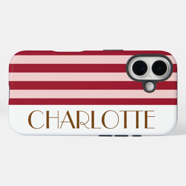 Colourful Trendy Modern Bright Colour Sylish Strip Case-Mate iPhone Case (Back (Horizontal))