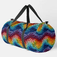 Colourful Trendy Rainbow Knitted Pattern