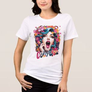 colourful Tri-Blend shirt