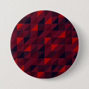 Colourful triangle pattern art 7.5 cm round badge