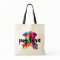 Colourful Triangle Pattern Pug Silhouette
