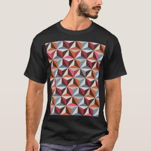Colourful Triangle Tiles: Vintage Mosaic T-Shirt