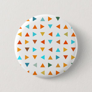 Colourful Triangles 6 Cm Round Badge