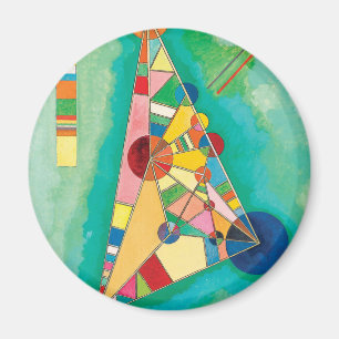 Colourful Triangles by Wassily Kandinsky Magnet