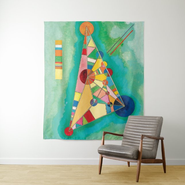 Colourful Triangles by Wassily Kandinsky Tapestry (In Situ)