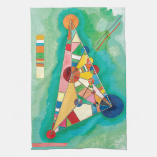 Colourful Triangles by Wassily Kandinsky Tea Towel