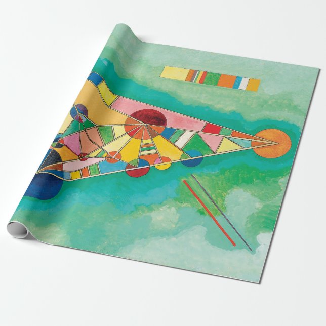 Colourful Triangles by Wassily Kandinsky Wrapping Paper (Unrolled)