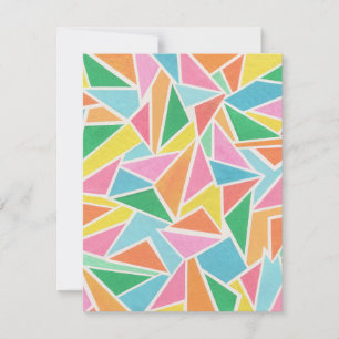 Colourful Triangles Card