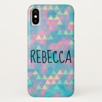 Colourful Triangles Cloudy Blue