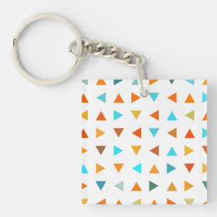 Colourful Triangles Key Ring