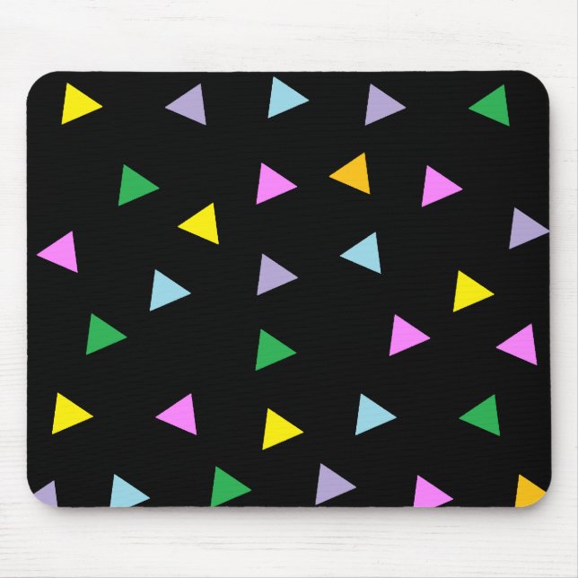 Colourful Triangles Mouse Mat (Front)