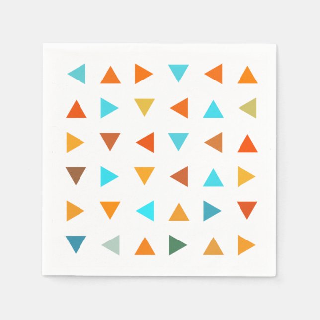 Colourful Triangles Napkin (Front)