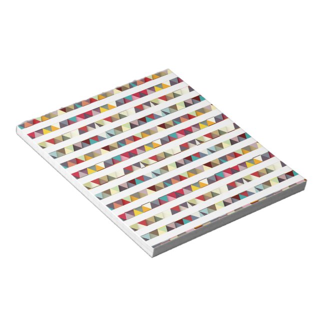 Colourful triangles notepad (Angled)