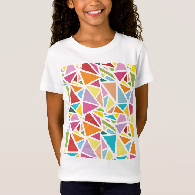 Colourful triangles pattern 2 T-Shirt (Front)
