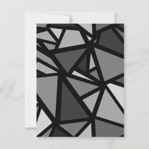 Colourful triangles pattern 6 card