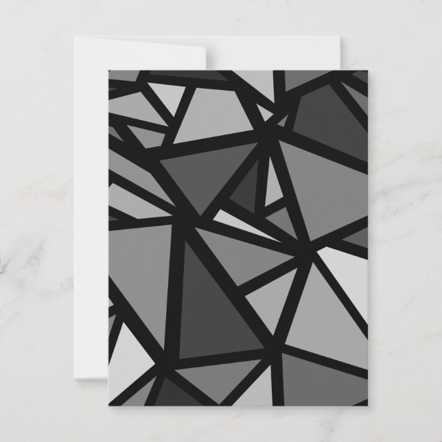 Colourful triangles pattern 6 card (Front)