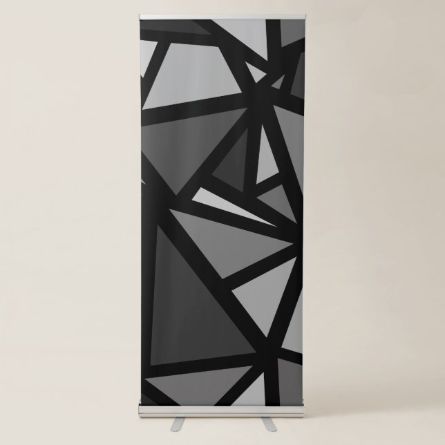 Colourful triangles pattern 6 retractable banner (Front)