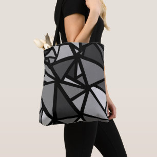 Colourful triangles pattern 6 tote bag