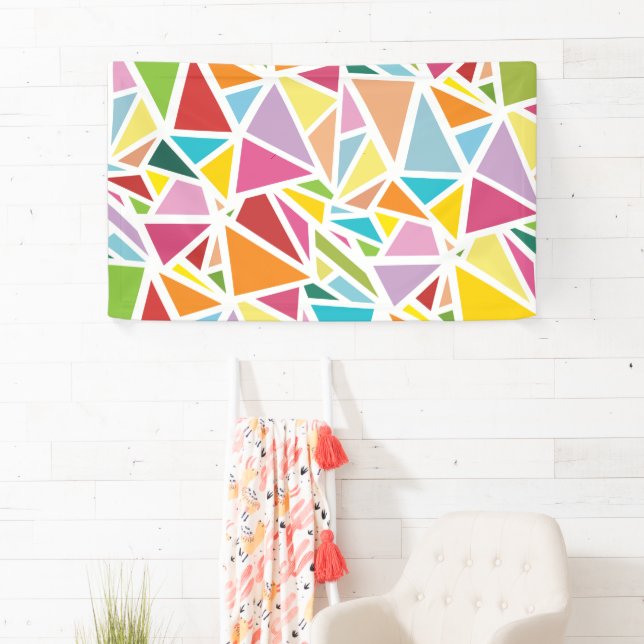 Colourful triangles pattern banner (Insitu)