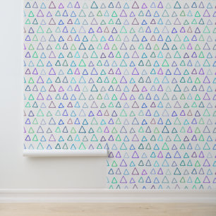 Colourful Triangles Pattern Wallpaper
