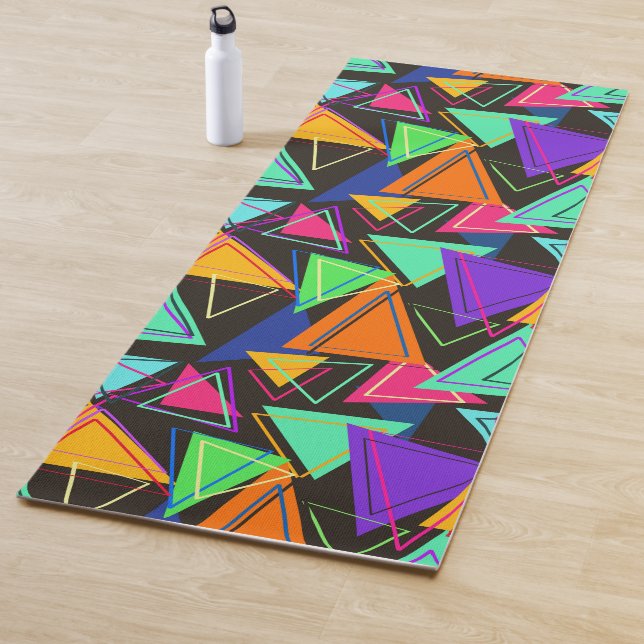 Colourful Triangles  Yoga Mat (In Situ)