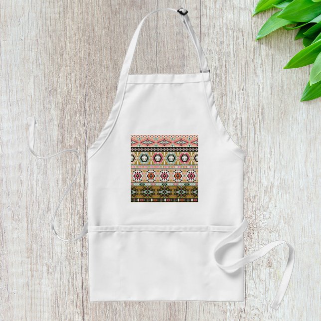 Colourful Tribal Aztec Pattern Boho Geometric  Standard Apron (Creator Uploaded)