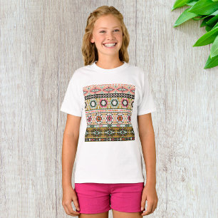 Colourful Tribal Aztec Pattern Boho Geometric  T-Shirt